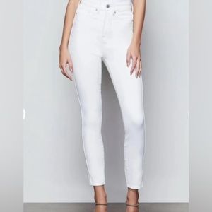 Good American Ivory Good‎ Curve Skinny Crop Jeans Plus Size 18 Women